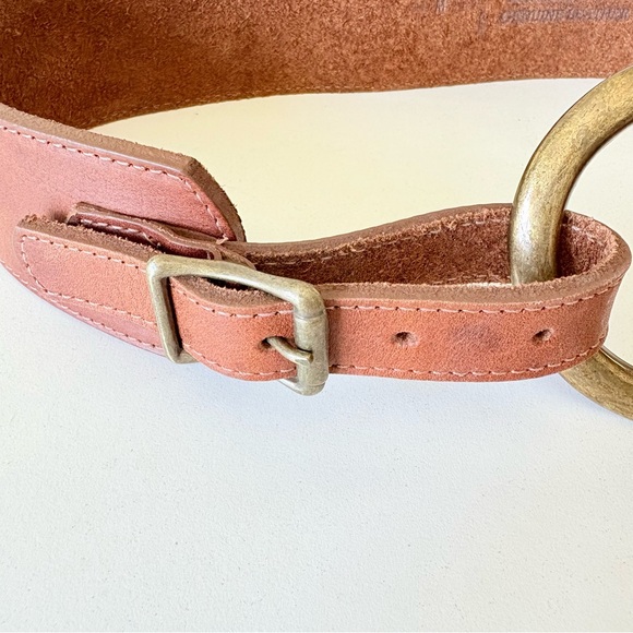 Leatherock USA Made Woman’s Distressed Brown Leather Belt 2” Size M Fit 35”-39” main image 4